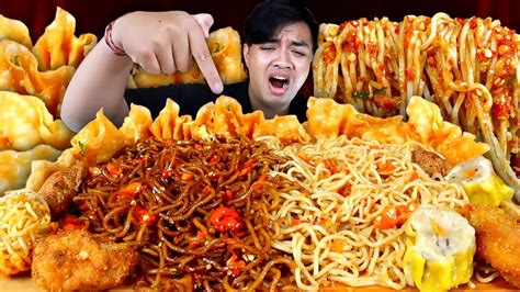 MUKBANG MIE GACOAN IBLIS SETAN LEVEL 8 EXTRA SEMUA DIMSUM GACOAN