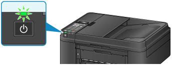 Canon PIXMA Manuals E480 Series Confirming That The Power Is On