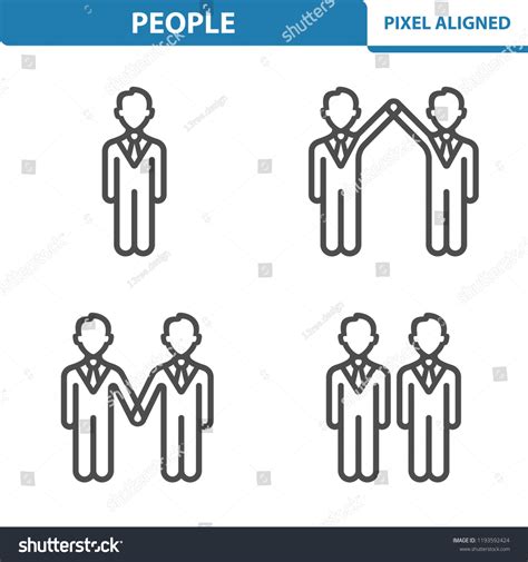 People Icons Professional Pixel Perfect Icons Stock Vector Royalty Free 1193592424 Shutterstock