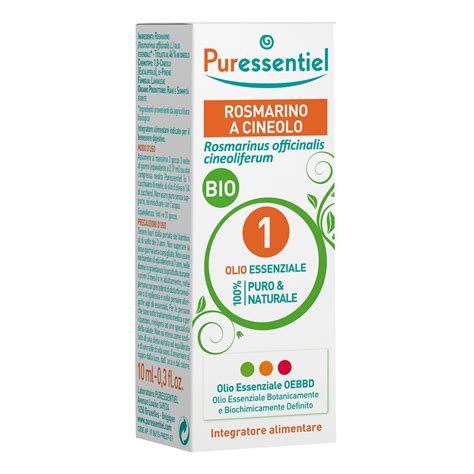 Puressentiel Rosmarino Cineolo Olio Essenziale Bio 10 Ml Redcare