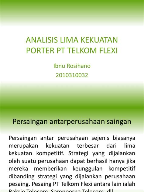 Pdf Analisis Lima Kekuatan Porter Dokumen Tips