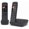 Gigaset Teléfono Inalámbrico Duo Dect Negro Con Contestador Automático