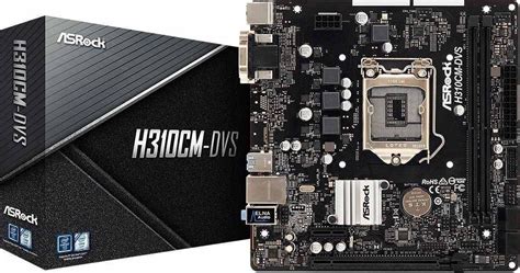 ASRock H310CM-DVS Intel H310 LGA1151 Micro-ATX Desktop Motherboard ...