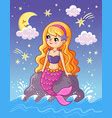 Mermaids Play Under The Water Royalty Free Vector Image