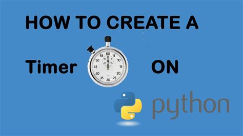 How To Make A Timer On Python Youtube