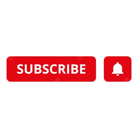 Red Subscribe Button Vector Subscribe Youtube Button PNG And Vector