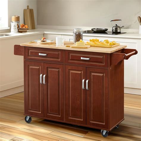 Amazon Unovivy 54 Large Kitchen Island With Storage Kitchen Cart