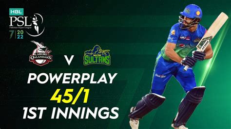 Multan Sultans Powerplay Lahore Qalandars Vs Multan Sultans Match