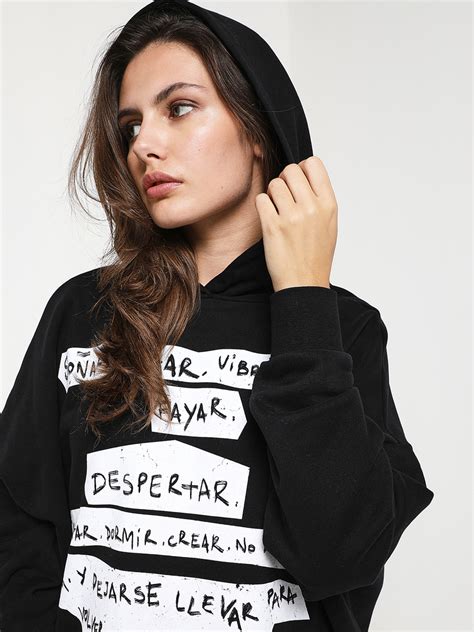 Desigual Sweat Shirt 22WWSK43 Noir Femme Des Marques Et Vous