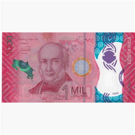 Costa Rica 1000 Colones 2019 21 Polymer Unc Note Coinbazzar