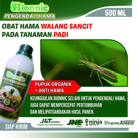 Jual Obat Pengusir Hama Walang Sangit Padi BIONNIC Pestisidan Nabati