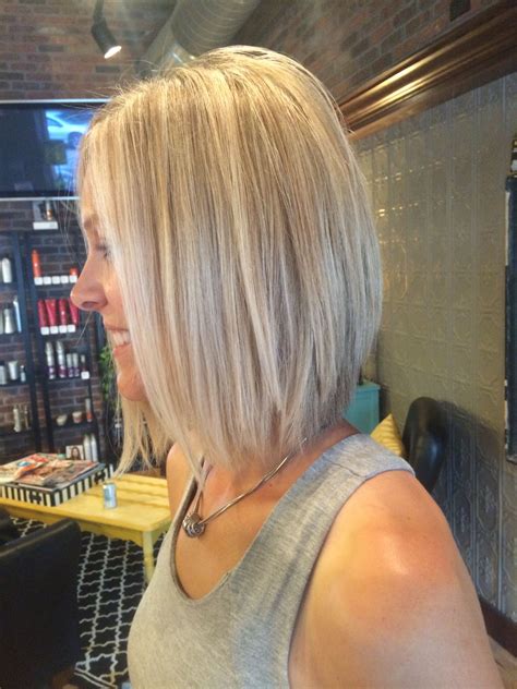 Angled Bob Blonde Hair Bob Haircut For Fine Hair Hair Styles