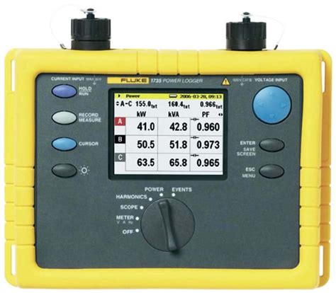 FLUKE-1735 Fluke | Fluke 1735 Data Logger for Current, Energy, Frequency, Harmonics, Power ...