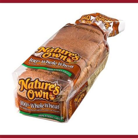 Natures Own Whole Wheat Bread Loaf Goods Door