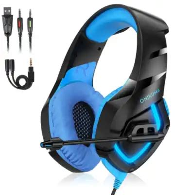 Onikuma Aud Fonos K B Gaming Rgb Negro Con Azul Tienda Falabella