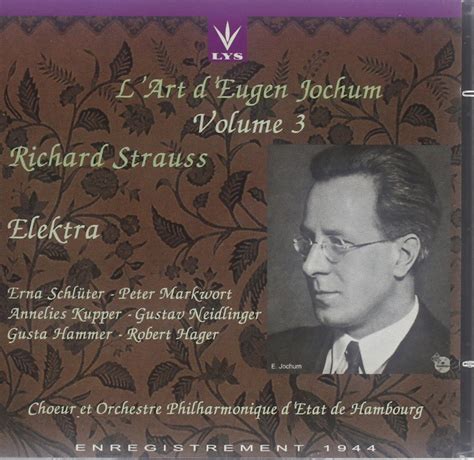 Richard Strauss Eugen Jochum Hamburg State Philharmonic Orchestra