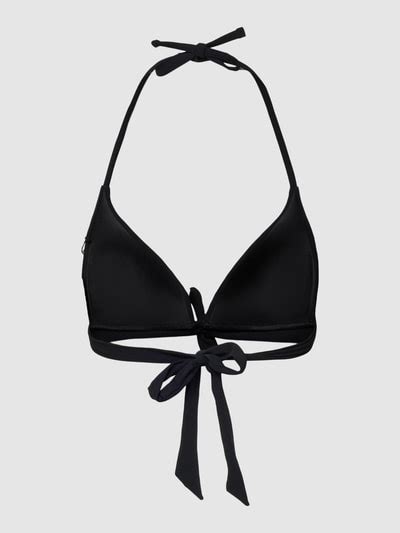 Banana Moon Bikini Oberteil In Unifarbenem Design Modell MISKO Black