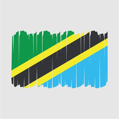 Tanzania Flag Brush Strokes 19542319 Vector Art At Vecteezy