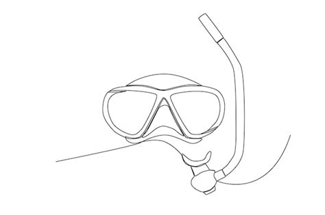 Scuba Diving Mask Clip Art