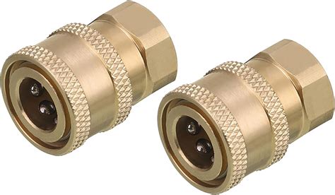 Amazon ESSENTIAL WASHER Brass 1 4 Female Quick Connect Fittings