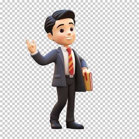 Premium PSD | Businessman cartoon isolated