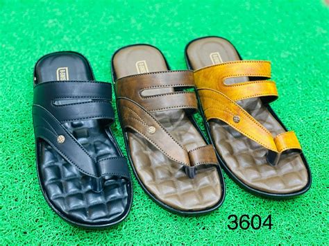 3604 Mens PU Slipper At Rs 380 Pair Agra ID 23018735862