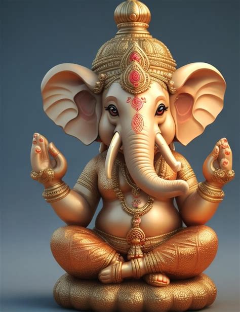 Imagen De La Estatua De Lord Ganesha Para El Fondo De Pantalla Del