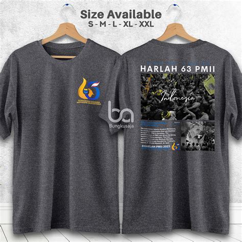 Kaos Harlah PMII 63 Tahun Pergerakan Mahasiswa Islam Indonesia Tshirt