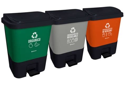 Set 3 Botes Basura De Pedal 17lt Ecologico Reciclaje Nadf024 1 499 00 En Mercado Libre