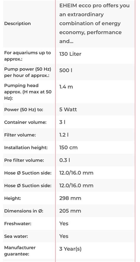 Eheim Ecco Pro 130 Pet Supplies Homes Other Pet Accessories On