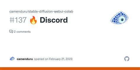 Discord Issue Camenduru Stable Diffusion Webui Colab Github