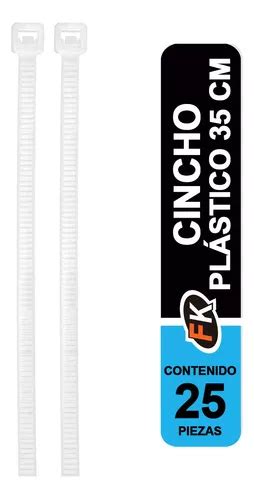 Cincho Plástico 50 Lb 35 Cm Bolsa 25 Pz Volteck 44309