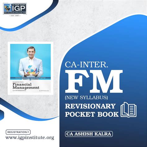 CA Inter FM Pocket Book Financial Management Economics For Finance