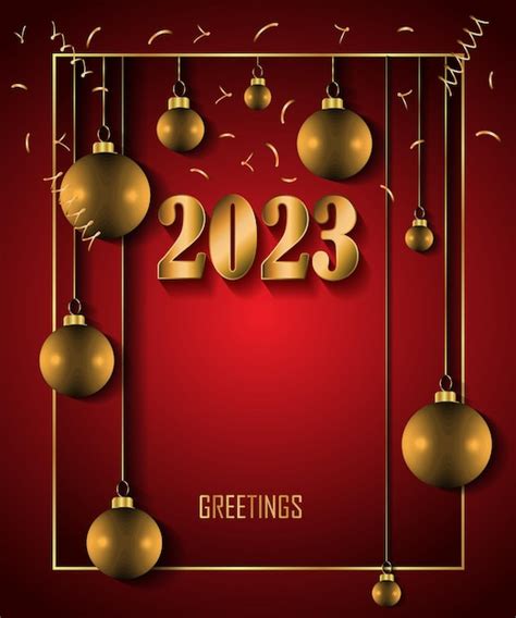 Premium Vector | 2023 merry christmas and new year background for your seasonal invitations ...