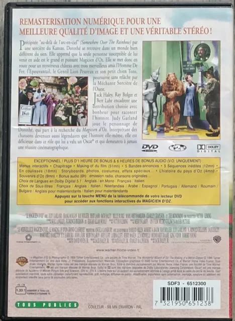 DVD LE MAGICIEN D Oz The Wizard Of Oz Victor Fleming Judy Garland Bonus