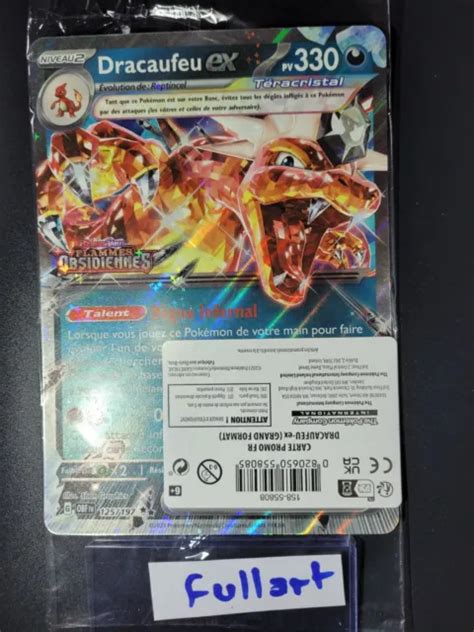 CARTE POKÉMON DRACAUFEU EX 125 197 Jumbo Flammes Obsidiennes NEUF FR