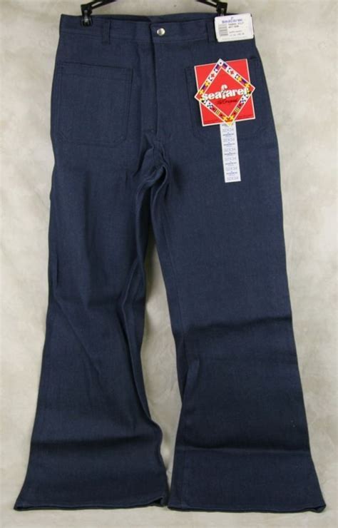 NEW GENUINE US NAVY SEAFARER DUNGAREE PANTS BELL BOTTOMS 32X34 Pants