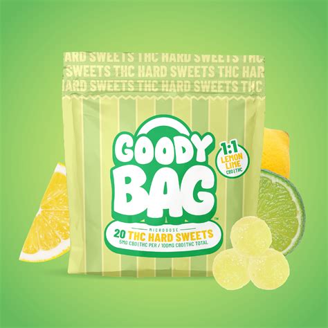 11 Lemon Lime 20pk 100mg Cbd100mg Thc Goody Bag Hard Sweets