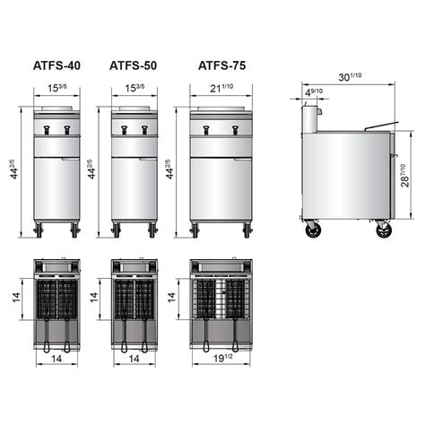 Atosa Heavy Duty 75lb S/S Commercial Deep Fryer (ATFS75) | Paragon Food ...