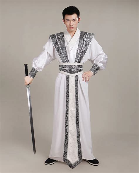 Chinese Traditional Costume For Men Ancient Swordsman Cosplay Costume