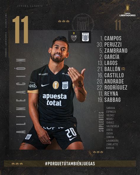 Alineaciones Del Alianza Lima Vs Atlético Mineiro Equipos Titulares Para Duelo Por Copa