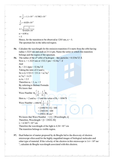 Ncert Solutions For Class 11 Chemistry Chapter 2 Structure Of Atom