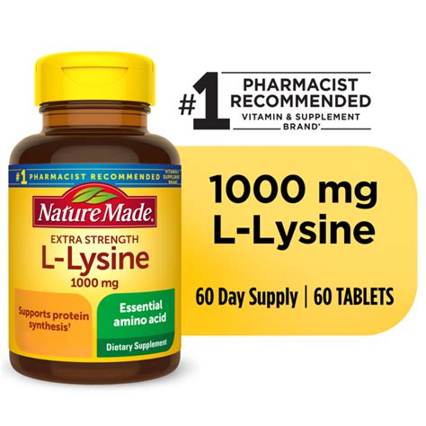 Rite Aid® Pharmacy Nature Made L Lysine 1000 Mg Tablets Same Day