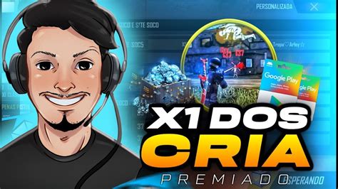 X1 DOS CRIA AO VIVO PREMIADA SALA PERSONALIZADA FREE FIRE AO