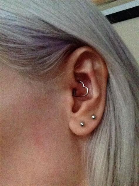 Ear Piercings Daith Heart