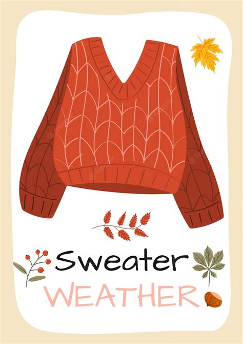 Premium Vector Sweater Weather Autumn Thanksgiving Handwriting Text