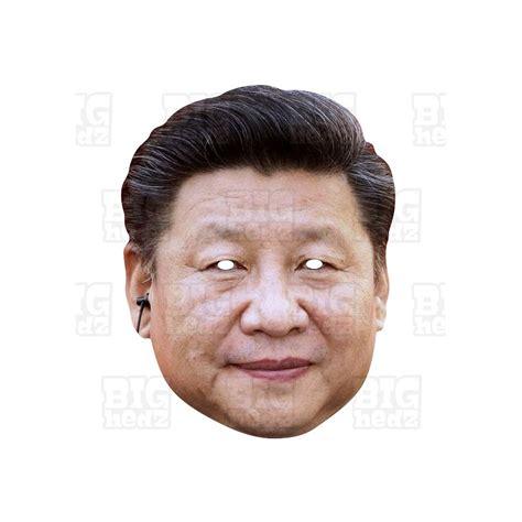 Xi Jinping Card Face Mask President Of The Peoples Republic Of China