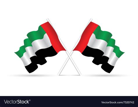 Uae flag Royalty Free Vector Image - VectorStock