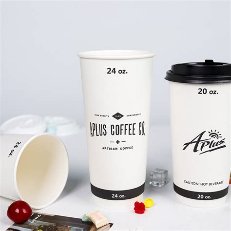 Disposable Customized Double Wall Paper Cup For Hot Beverages Drinks