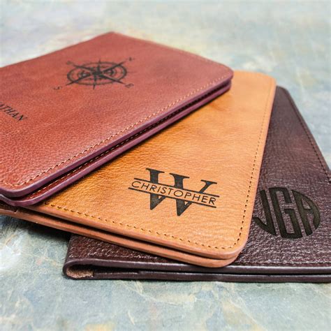 Personalized Leather Passport Holder Danique Jewelry